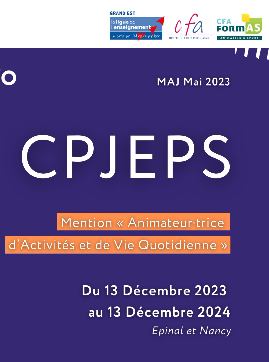 Fiche Formation CPJEPS 54